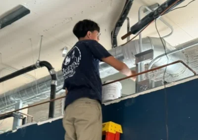 working on repair